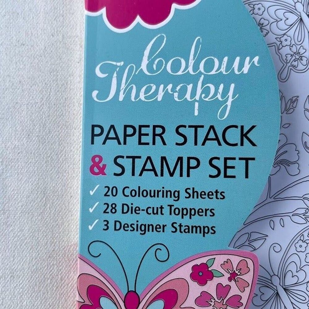 Colour Therapy Paper Stack Coloring Sheet & Stamp Set - Picture 2 of 6